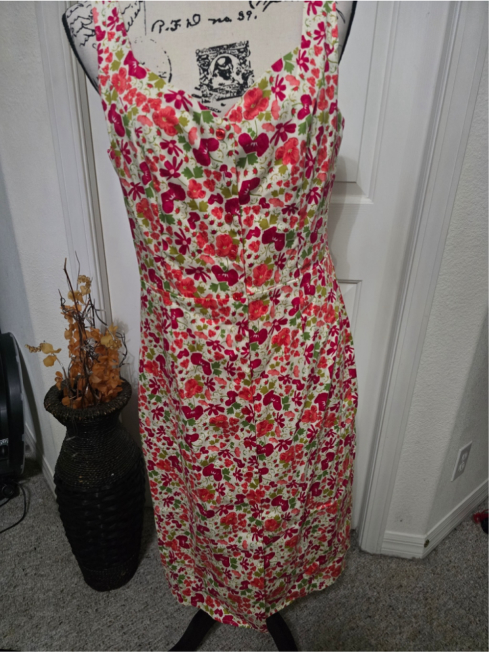 Collectif Florist Pencil Dress UK Size L NWT